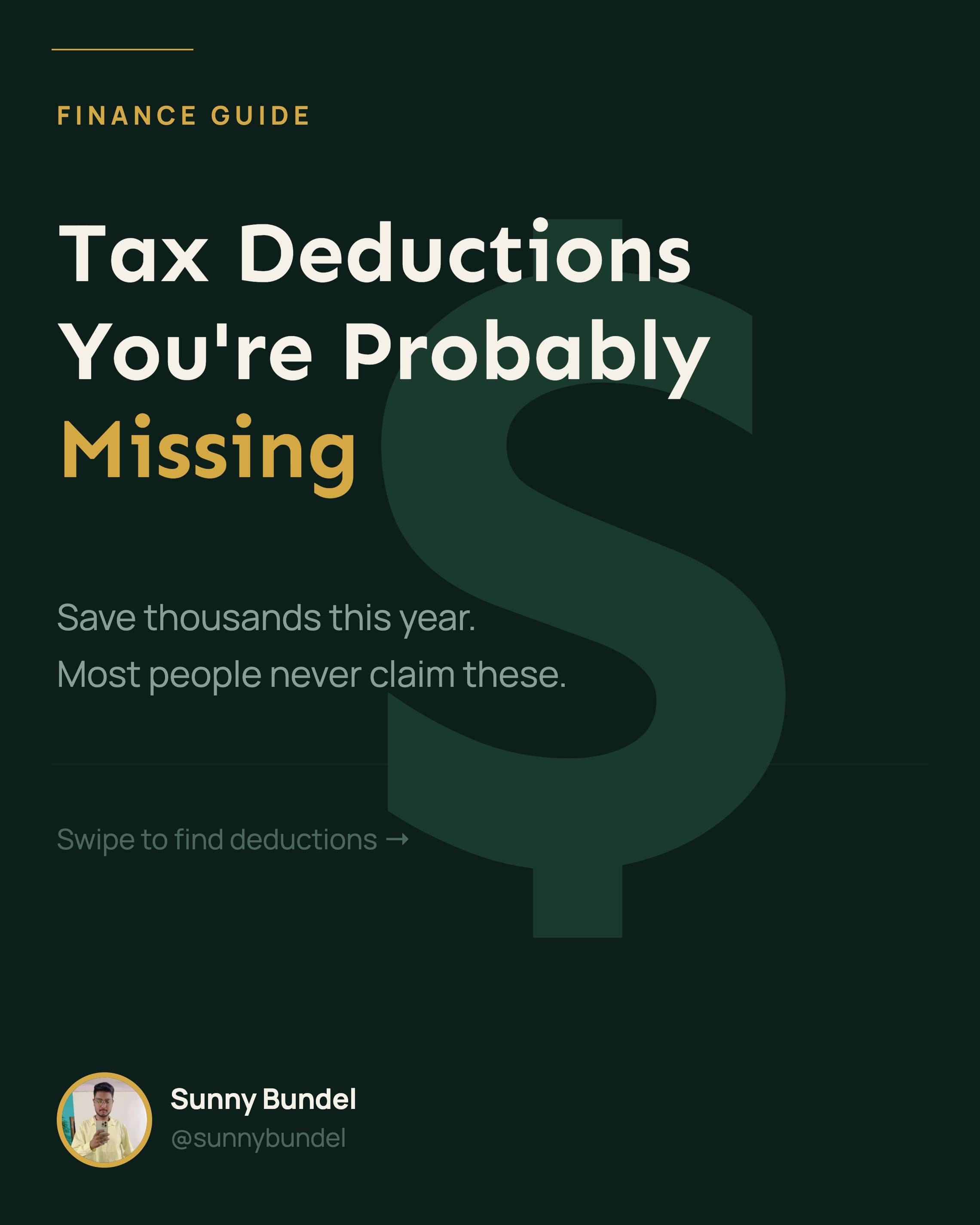 Tax Deductions You're Probably Missing