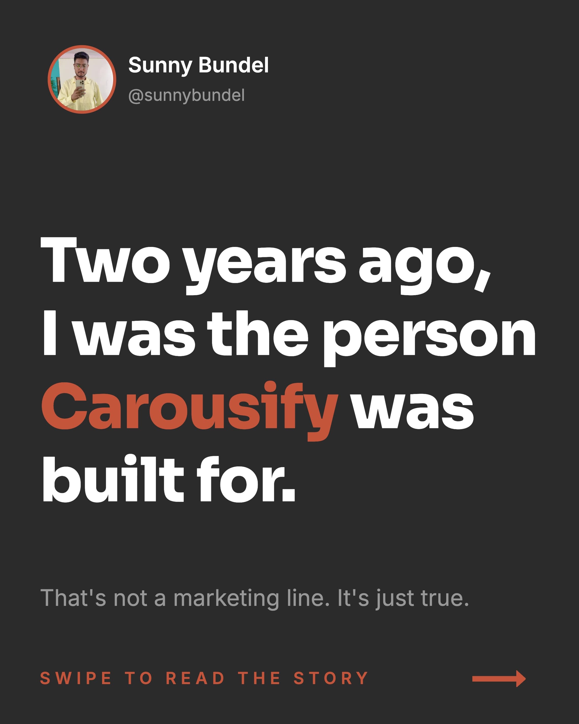 Carousify Founder Story